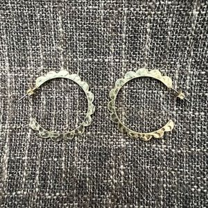 Madewell Scalloped Hoop Earrings